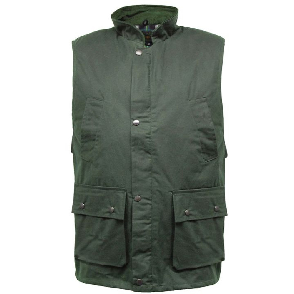 Game Classic Wax Gilet with tartan lining the perfect game country wear