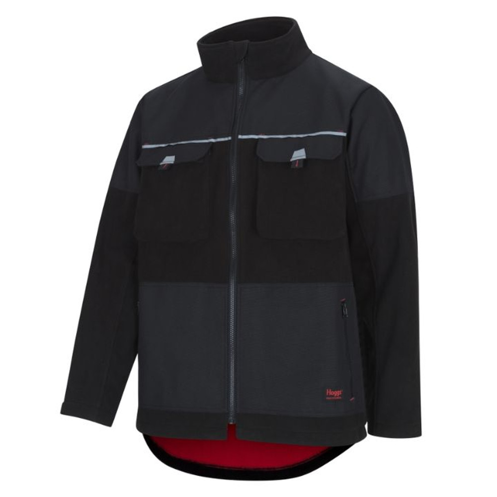Black Hoggs of Fife Granite Bonded Fleece Jacket with reflective strips Black Hoggs of Fife Granite Bonded Fleece Jacket with reflective strips