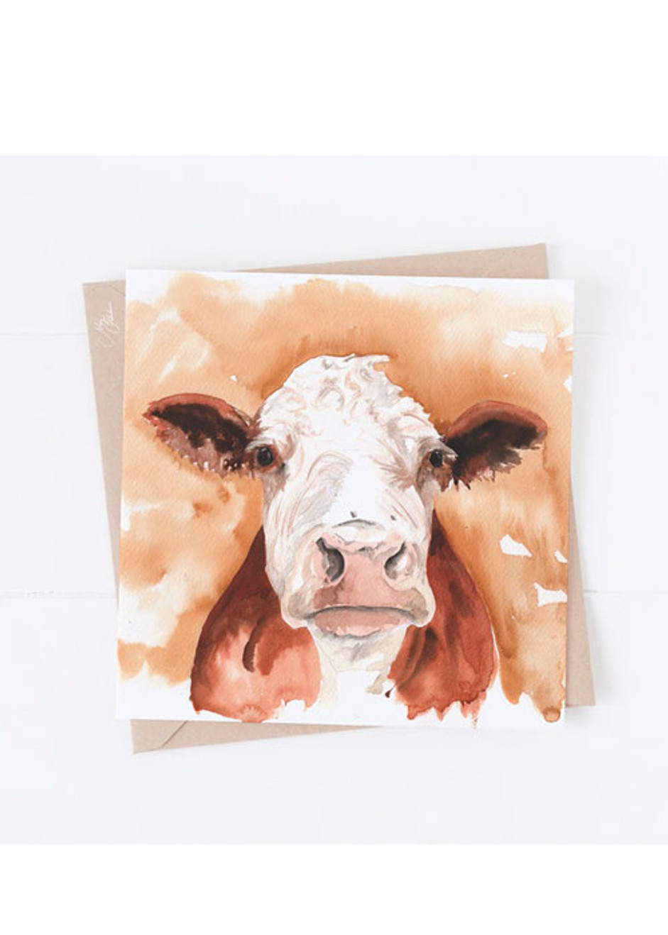 Hereford Cow Greetings Card Hereford Cow Greetings Card