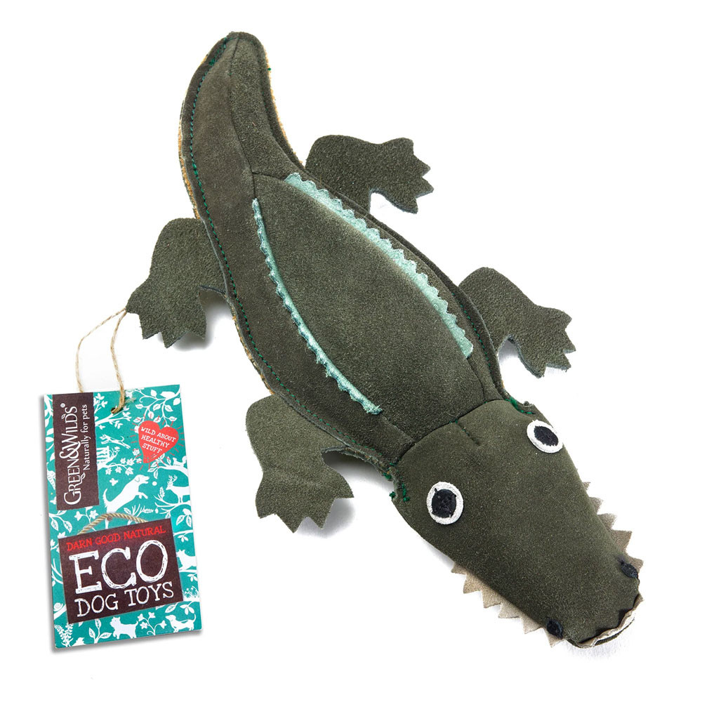 Green and Wilds Colin the Crocodile Dog Toy Green and Wilds Colin the Crocodile Dog Toy