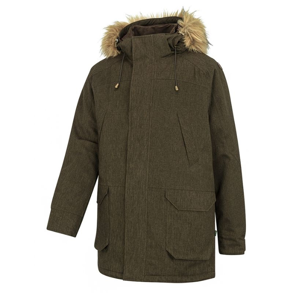 Hoggs of Fife Argyll II Jacket forest green front view waterproof parka for dog walkers