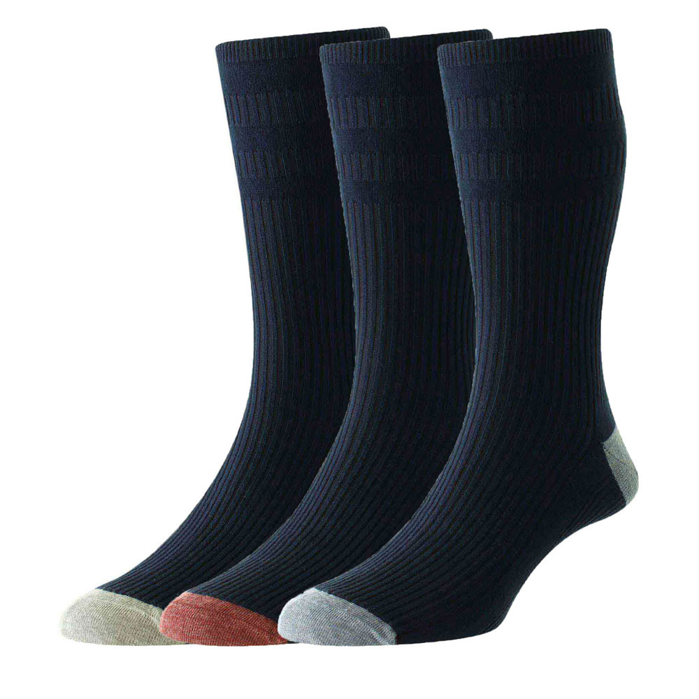HJ Hall Softop Cotton Socks - 3 Pair Pack