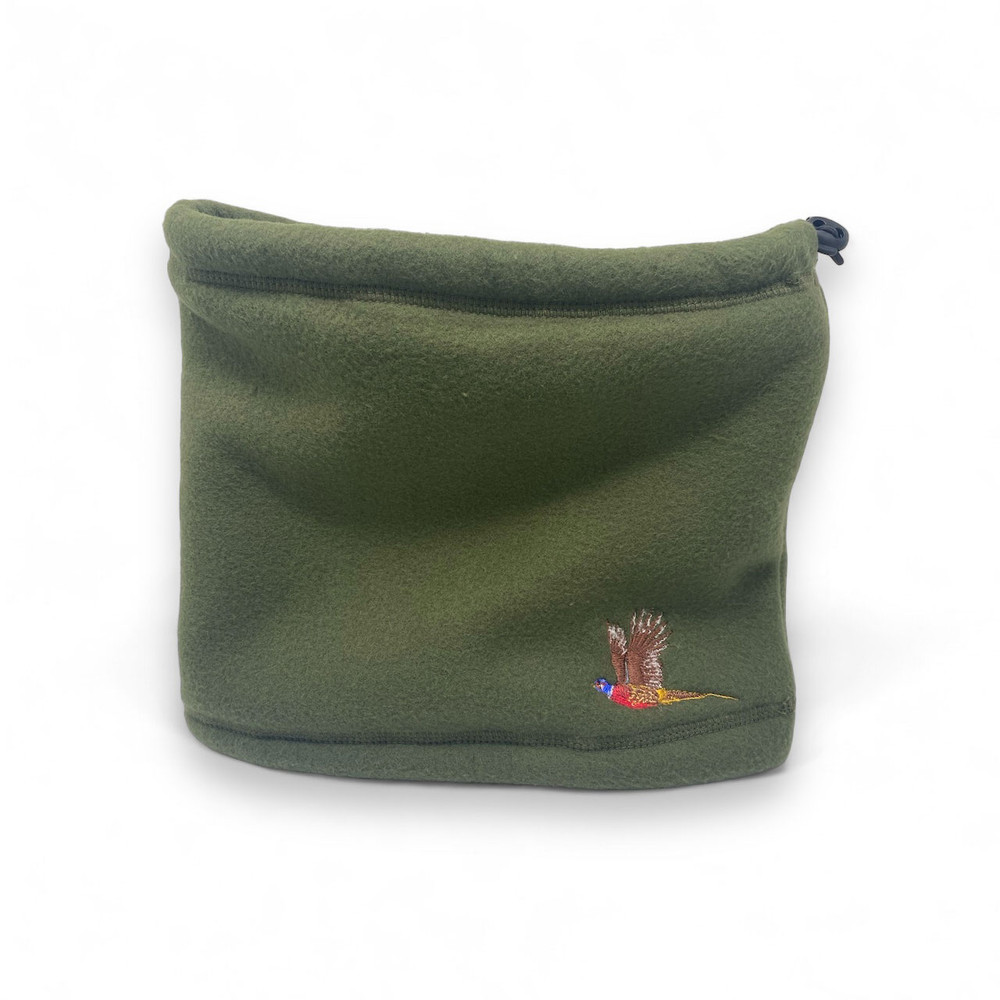 Fleece Snood with Pheasant Embroidery