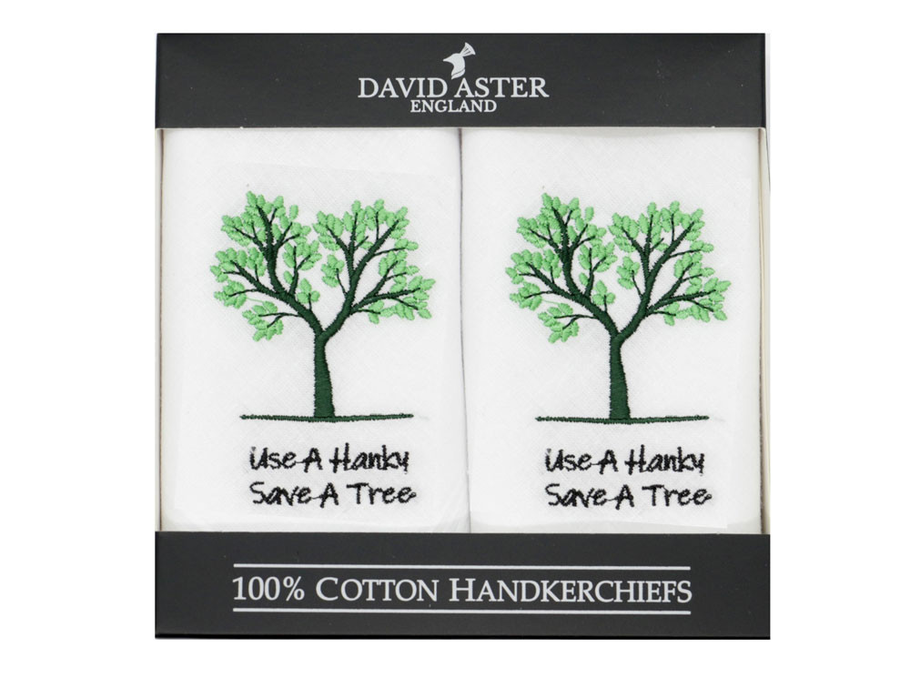 Use a Hanky, Save A Tree Hanky Gift Set Use a Hanky, Save A Tree Hanky Gift Set