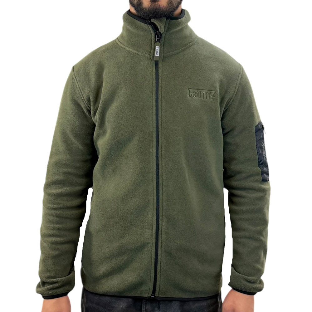 Game Icebound fleece jacket in green - men's country fleece jacket for warmth and style