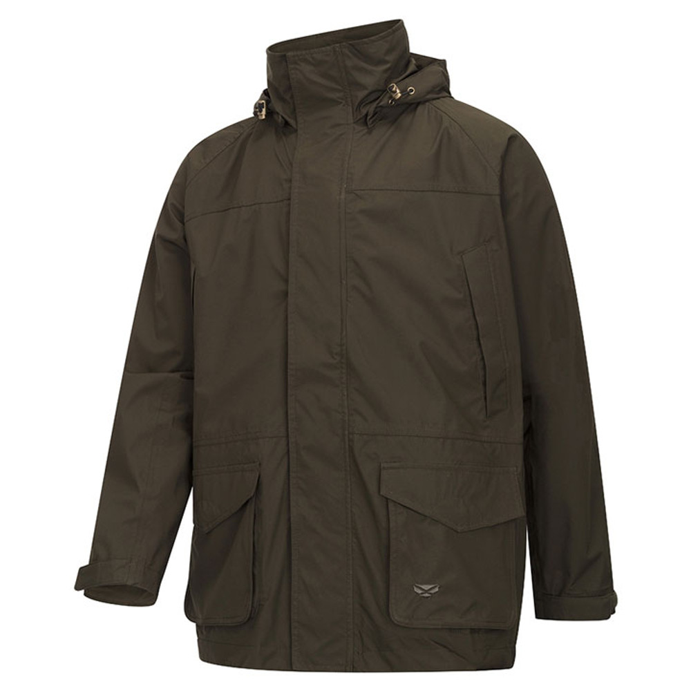 Dark Green Hoggs of Fife Culloden Pro Waterproof Jacket for men
