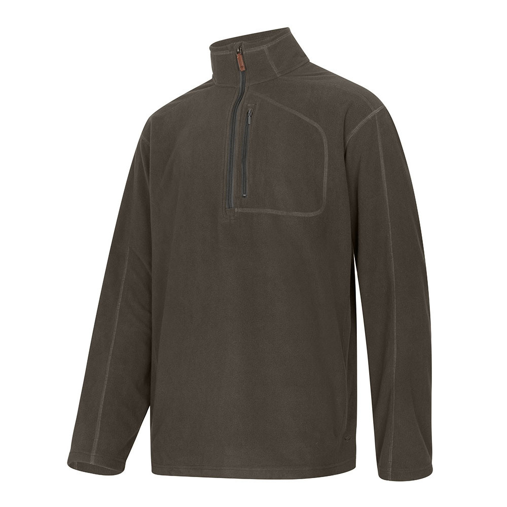 Hoggs of Fife Islander TechPro zip shirt in Beluga, lightweight technical top with quarter zip and active fit for country workwear Hoggs of Fife Islander TechPro zip shirt in Beluga, lightweight technical top with quarter zip and active fit for country workwear