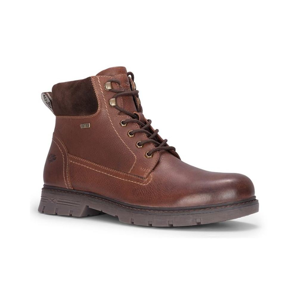 Hoggs of Fife Dundas lace boot in Mahogany brown with padded ankle