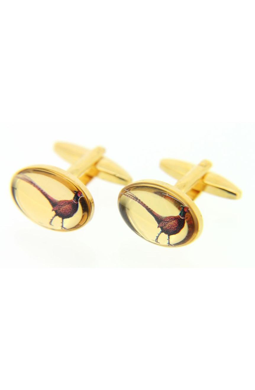 Pheasant cufflinks by Soprano Pheasant cufflinks by Soprano