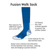 Fusion walking sock 1000 Mile diagram