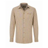 Bonart Wantage fleece lined check shirt with a gold background