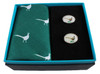 Pheasant Handkerchief and Cufflinks Gift Set