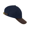 Navy Hoggs of Fife Waxed Baseball Cap a classic mens peaked cap for farmers, dog walkers and gardeners 