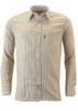 Mens Game Tattersall Shirts Brown/Green