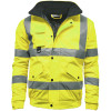yellow hi vis bomber jackets