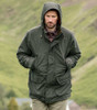 Man wearing Hoggs of Fife Parka in the Olive