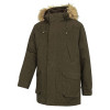 Hoggs of Fife Argyll II Jacket forest green front view waterproof parka for dog walkers