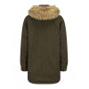 Hoggs of Fife Argyll II jacket forest green rear view long length waterproof jacket