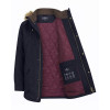 Hoggs of Fife Argyll II Jacket marine navy pocket detail showing durable fabric and stitching