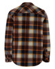 Rear view of Hoggs Brucefield fleece shacket offering full coverage for outdoor work