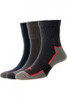 HJ Comfort Top Work Socks 3 Pair Pack