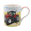 Red tractor coffee mug
