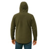 Rear view of the Game Alpine fleece hunting smock showing the scooped hem and cuff details the perfect shooting fleece to wear under a shooting jacket