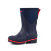 Navy Lazy Dogz Splash neoprene wellie for kids with flexible sole and waterproof build
