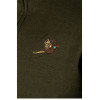 Embroidered pheasant detail on Jack Pyke pullover, adding country style for farmers, beaters, and gamekeepers
