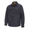 Hoggs of Fife Huntly waxed canvas overshirt navy durable canvas overshirt for outdoor life