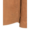 Hoggs of Fife Huntly canvas overshirt cuff detail rugged waxed canvas finish