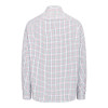 Back view of Hoggs of Fife Fernie bamboo shirt in red and green country check, classic countryside shirt for farming and field sports Back view of Hoggs of Fife Fernie bamboo shirt in red and green country check, classic countryside shirt for farming and field sports