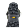 Underside view of Percussion Ripstop 1200 Gaiter showing durable rubber underfoot strap secured to boot sole