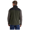Model showcasing the back of Ridgeline mens hybrid gilet in green