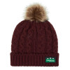 Winter Berry Ridgeline Nordic Fleck Bobble Hat with large fluffy bobble