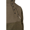 Jack Pyke snap neck pullover in olive green with zipped chest pocket