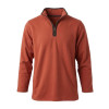 Orange Arctic Storm Mens Quarter Zip Jumper with extra detailing