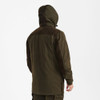 Rear view of Deerhunter Eagle Jacket with hood up, waterproof hunting jacket designed for countryside conditions