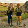 children wearing Game Kids Alpine Fleece Smock outdoors