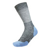 1000 Mile Women's Fusion Repreve Double Layer Walking Sock in grey with cushioned footbed and mid-calf design