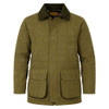 Front view of the Men's Game Ascot Tweed Jacket in green waterproof tweed
