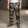 Arctic Strom Orbit waterproof camouflage trousers worn with outdoor boots
