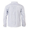 Rear view of Rydale Boys Richmond Check Shirt Navy White