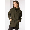 Model wearing the Olive Rydale Ladies Danby Long Performance Shooting Smock