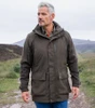 Man wearing Hoggs of Fife Ardross Pro field jacket on the mountains