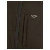 Hoggs of Fife Aviemore Reversible Insulated Jacket in olive showing chest pocket, zip and Hoggs logo