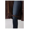 Rydale Bramham Ladies Full Length Coat rear riding strap and back vent detail
