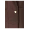 Rydale Bramham Ladies Full Length Coat branded gold stud detail