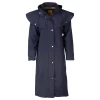 Rydale Bramham Ladies Full Length Coat in dark navy, front view