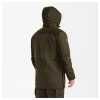Deerhunter Eagle Winter Jacket in Tarmac Green, back view worn by model